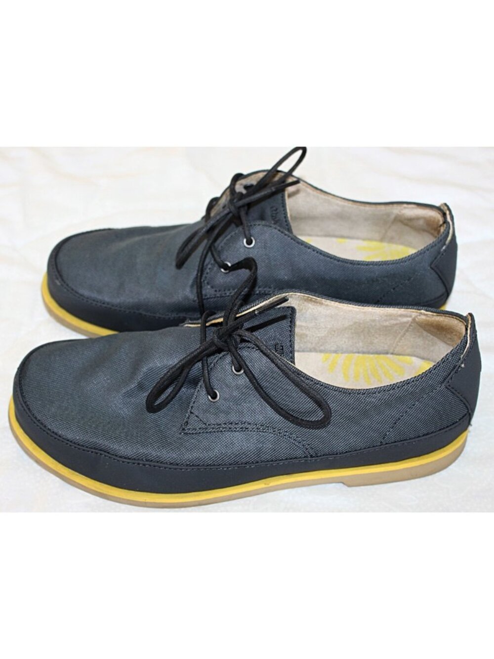 Olukai - Honolulu Mesh Boat Shoes, color Dark Shadow (Navy) - size 9.5
